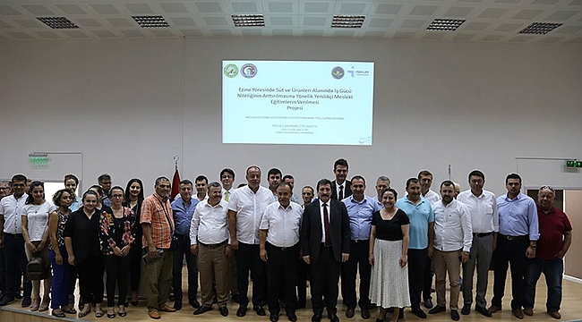 Ezine Yöresinde Süt ve Süt Ürünleri Alanında İş Gücü Niteliğinin Arttırılması Çalışması