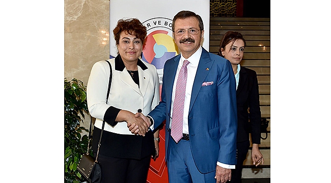 İl Kadın Girişimciler Kurulu Başkanı Bahar Yurt Ticaret Bakanı Ruhsar Pekcan'a Tebrik Ziyaretinde Bulundu