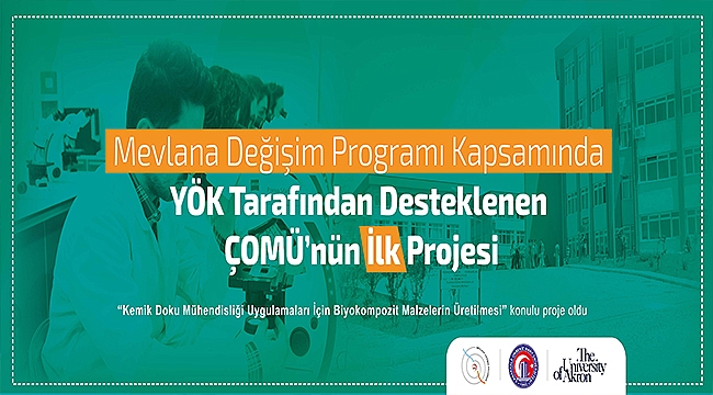Mevlana Değişim Programı Kapsamında YÖK Tarafından Desteklenen ÇOMÜ'nün İlk Projesi