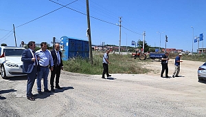 Vali Orhan Tavlı, Biga İlçesi Ağaköy'de İncelemelerde Bulundu