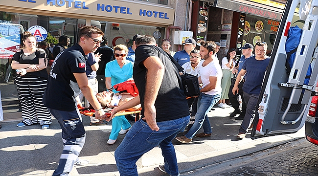 4 katlı apartmanın çatısından atladı