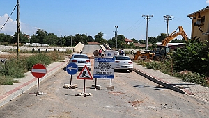 Biga'da dev altyapı çalışması başladı