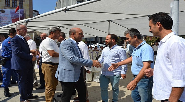 Biga halkı protokol ile bayramlaştı