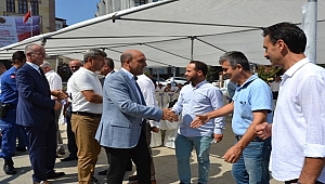 Biga halkı protokol ile bayramlaştı