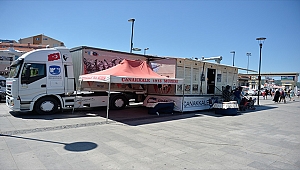 Çanakkale Destanları Müzesi Gezici Tırı Troia Festivali Kapsamında Çanakkale'de