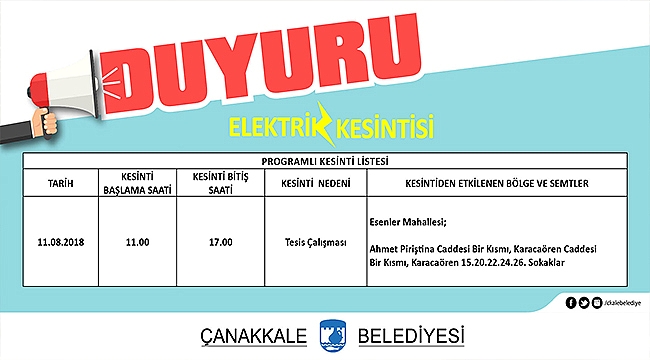 Elektrik Kesintisi