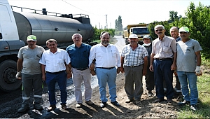 Lapseki'de Köy Yolları Asfaltlanıyor