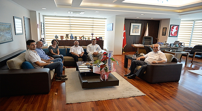 Makine Mühendislerinden Başkan Gökhan'a Nezaket Ziyareti