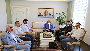 Mersin Büyükşehir Belediye Başkanı Kocamaz'dan , Vali Tavlı'ya ziyaret