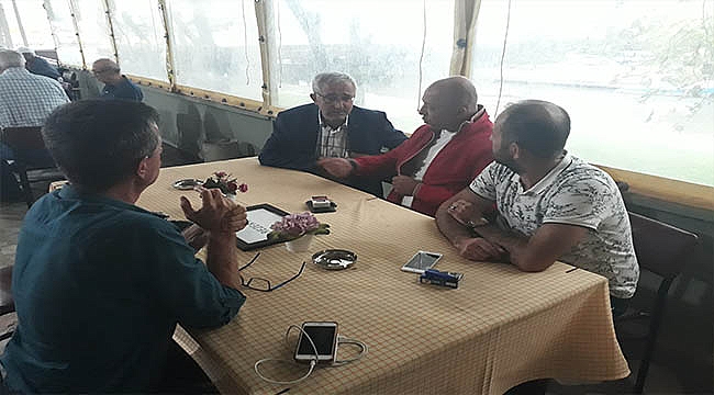 AK PARTİDEN AVCILARA ZİYARET