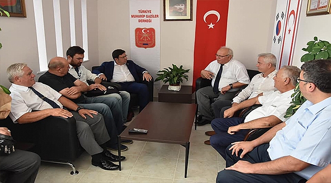 Başkan Gökhan Muharip Gaziler Derneğini Ziyaret Etti.