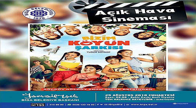 Biga'da Açık Hava Sineması'nın son filmi: Bizim Köyün Şarkısı