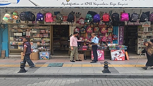 Biga'da çocukların sağlığı için kırtasiyeleri denetlediler