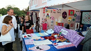 Biga'da el emeği ürünler Şehir Parkı'nda sergide