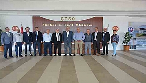 BİGA TİCARET VE SANAYİ ODASI YÖNETİM KURULU ÇTSO'YU ZİYARET ETTİ