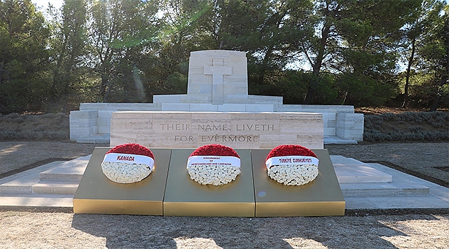 Çanakkale'de Newfoundland Alayı anıldı