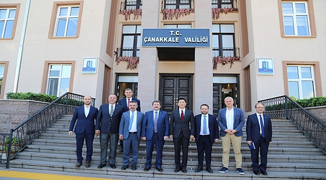 Çin Halk Cumhuriyeti İstanbul Başkonsolosu Çanakkale Valiliğini ziyaret etti