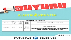 Dikkat! Elektrik Kesintisi