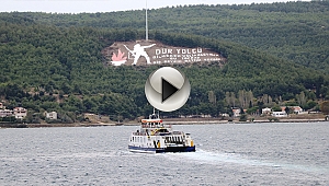 Gökçeada'da feribot seferlerine fırtına engeli