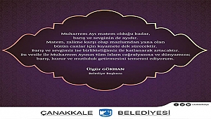 GÖKHAN; "MUHARREM AYI MATEM OLDUĞU KADAR BARIŞ VE SEVGİNİN DE AYIDIR"