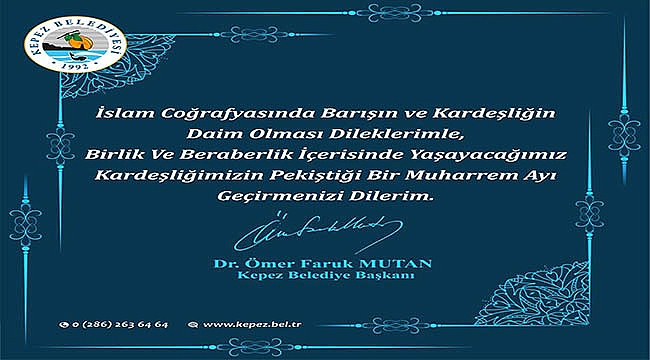 MUTAN'DAN MUHARREM AYI MESAJI