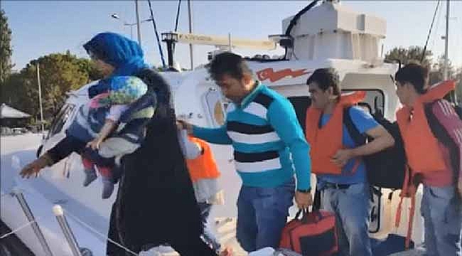 Sahil Güvenlik ekipleri Afgan mültecileri böyle kurtardı