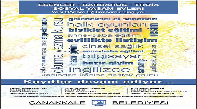 Sosyal Yaşam Evleri'nde Yeni Dönem Kayıtları Başladı