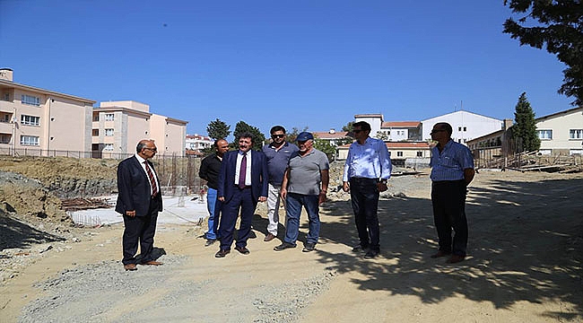 Vali Orhan TAVLI, Gökçeada Devlet Hastanesi İnşaatında İncelemelerde Bulundu