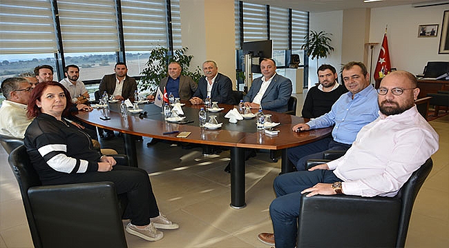 BAŞKANI MUTAN ÇTSO YÖNETİM KURULU'NU ZİYARET ETTİ