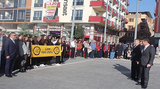 Çan'da 29 Ekim Cumhuriyet Bayramı Coşkuyla Kutlandı