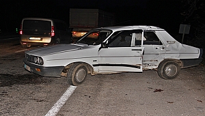 Çan'da trafik kazası : 1 yaralı