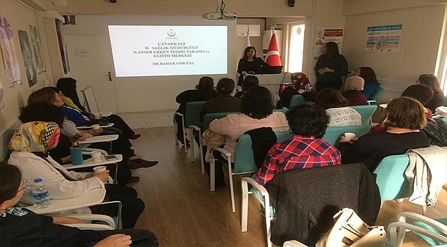 Çanakkale'de kanser tarama eğitimleri veriliyor