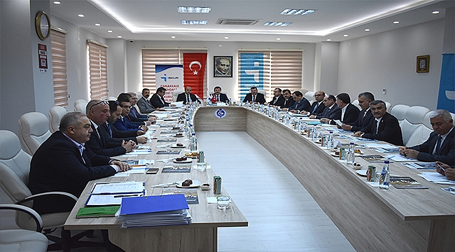 Çanakkale'nin 2018'in 4. İl İstihdam ve Mesleki Eğitim Kurulu Toplantısı Biga'da Yapıldı