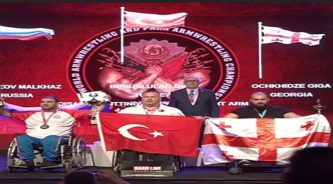 Çanakkaleli Milli Sporcu Ümit Burunlular dünya şampiyonu oldu