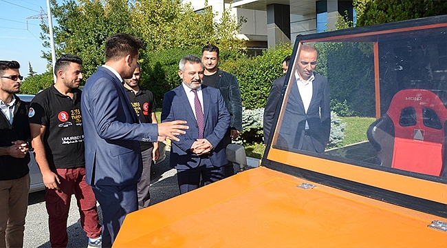 ÇOMÜ Yenilenebilir Enerji ve Robot Topluluğu, elektrikli otomobil üretti