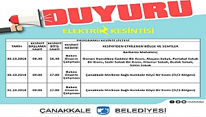 DİKKAT! Elektrik Kesintisi