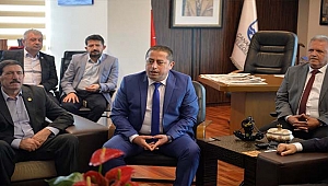 Esnaf Odaları Başkanları Ve Görme Engelliler Derneği'nden Başkan Gökhan'a Ziyaret