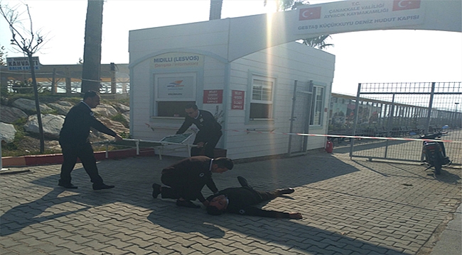 Gestaş Küçükkuyu İskelesi'nde tatbikat