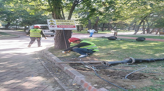 Halk Bahçesinde Teknik Çalışmalar Gerçekleştiriliyor