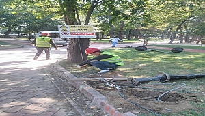 Halk Bahçesinde Teknik Çalışmalar Gerçekleştiriliyor