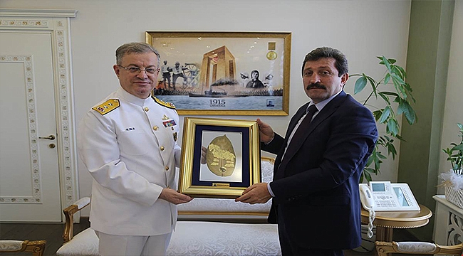 Kuzey Deniz Saha Komutanı Tümamiral Tayyar Ertem'den Valiliğe Ziyaret