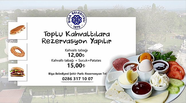 Şehir Parkı'nda kahvaltı keyfi başladı