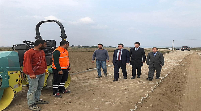 Vali Orhan TAVLI, Kumkale Orhaniye Tabyaları Yolunda İncelemelerde Bulundu