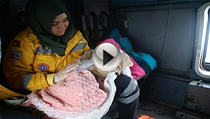 7 aylık bebek askeri helikopterle hastaneye nakledildi