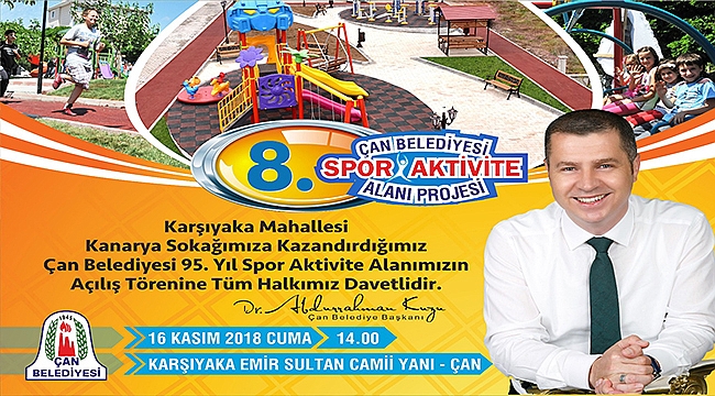 8'nci Spor Aktivite Alanı faaliyete geçiyor
