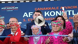  Ayvacık'ta afet konutlarının 1. etabının teslimi yapıldı