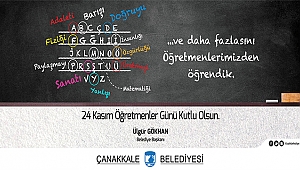 Belediye Başkanı Sayın Ülgür Gökhan'ın 24 Kasım Öğretmenler Günü Mesajı