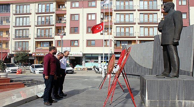 Çan A.D.D. ve CHP'den 10 Kasım Atatürk'ü Anma Çelenk Töreni