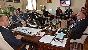 ÇTSO YÖNETİM KURULU'DAN AK PARTİ GRUP BAŞKANVEKİLİ VE ÇANAKKALE MİLLETVEKİLİ BÜLENT TURAN' ZİYARET