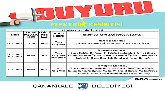 Elektrik Kesintisi